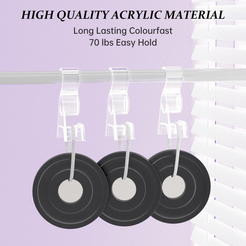 BOCONY Purse Hanger for Closet 6 Pcs, Acrylic Purse Organizer Hooks, Handbags Hanging Holder for Bag Scarf Belt, Clear - Image 3